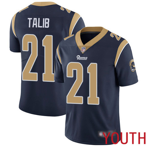 Los Angeles Rams Limited Navy Blue Youth Aqib Talib Home Jersey NFL Football 21 Vapor Untouchable